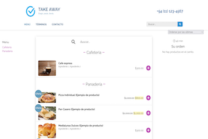 Menú Take Away